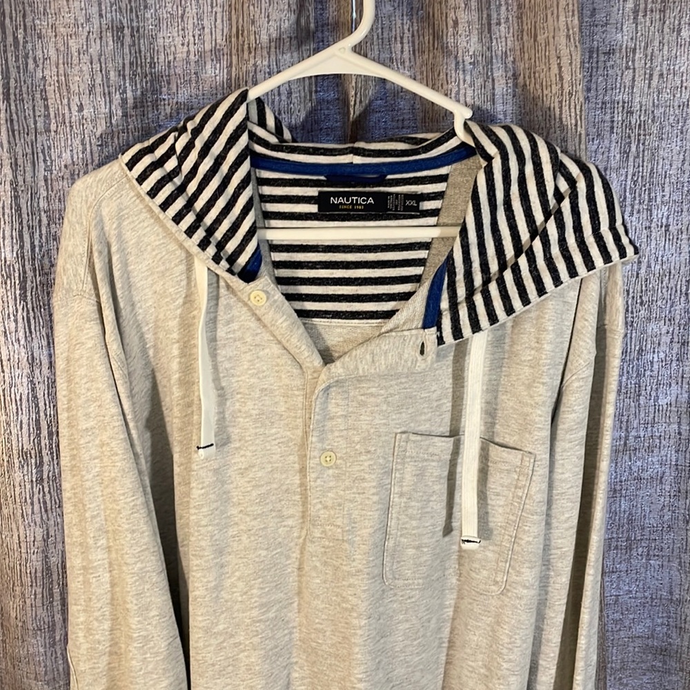 Nautica quarter button long sleeve shirt